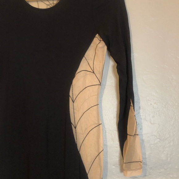 ASOS Halloween Spiderweb Flocked Glamour Black PIn-up dress Vampira Goth 6 🕸️ - Picture 7 of 11